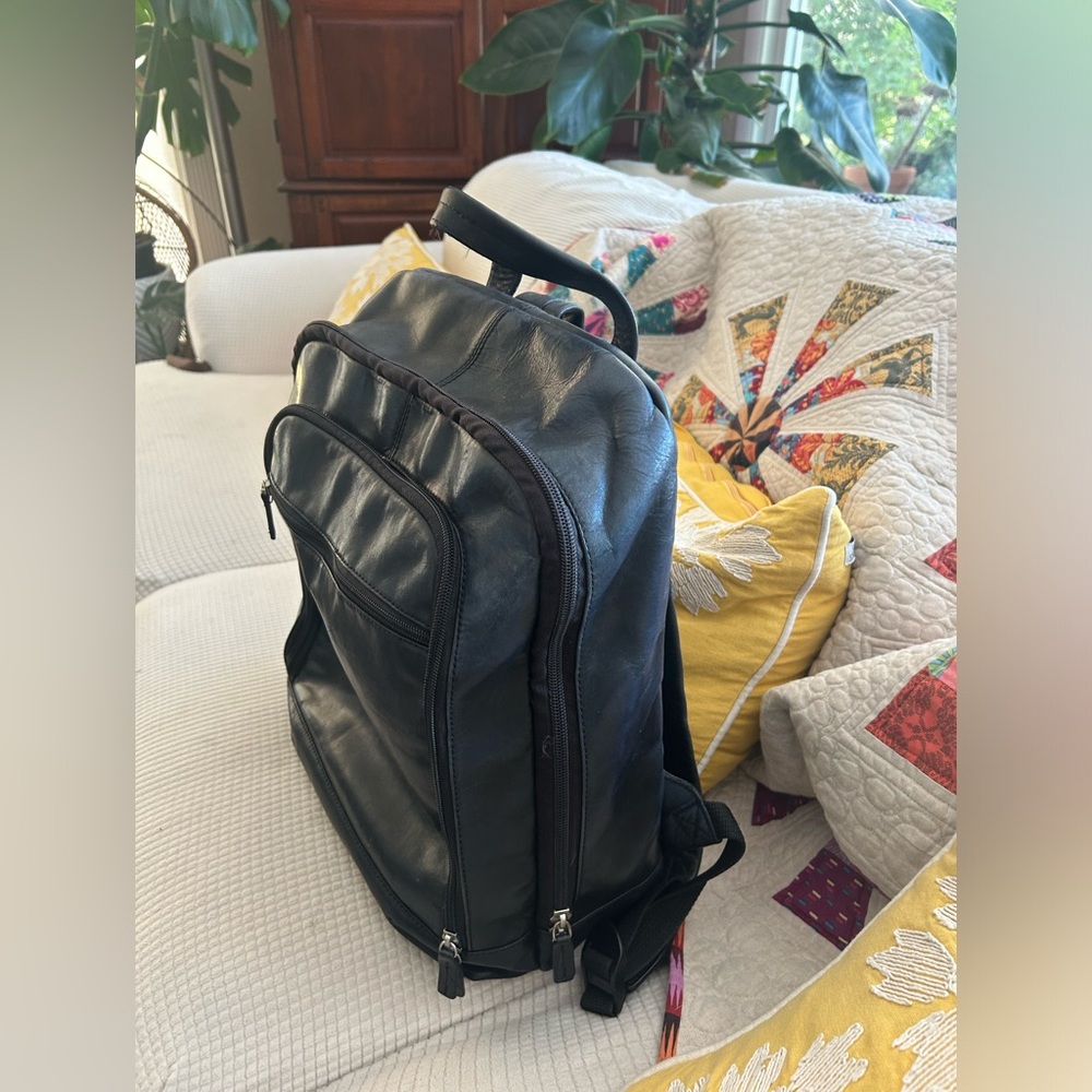 Jack Georges Leather Backpack